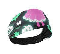 miaozhen Happy Halloween Cute Girl Pink Non-Slip? sweat headband Stretchy sweaty bands for washing face make up make up Workouts diademas para ni?as
