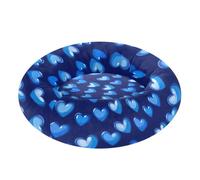 miaozhen Hearts Royal Blue Pet Cat Bed Anti-Slip fluffier Kitten Beds for Extra Small Size Pets Supplies sofa para perros 22'' x 17''