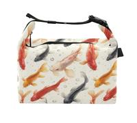 miaozhen Kids Insulated Lunch Bag Insulated Beauty Catfish Fishes White Man Lunch Box Tote for Hospital Medical Staff
