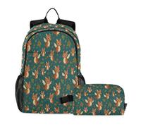 miaozhen Kids School Backpack Boys Cat Graffiti Cute Flying Brown Baby Dragon Christmas Holly 18L/School Bag And Lunch Box Set For Boys,7-10,mochilas escolares para adolescentes con lonchera