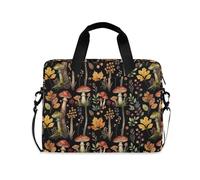 miaozhen Laptop Sleeve Case 15-16 Inch Classy Computer Cases for Laptop Cottagecore Mushroom Dark Computer Briefcase with Zipper for Work Journey