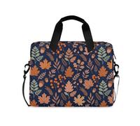 miaozhen Laptop Sleeve Case 15-16 Inch Waterproof Computer Case Wild Autumn Fall Floral Pattern Cozy Season Carrying Bag with Zipper for Men Women