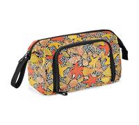 miaozhen Large Pencil Case Large Capacity Cool Pencil Cases with Compartment Pencil Case with Zipper for Teacher Cosmetics Starfish and Shells Safari caja para lapices