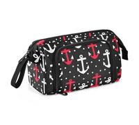 miaozhen Large Pencil Case Large Capacity Pencil Organizer Case Multifunctional Cases With Pencil Holder for Adolescentes Preppy School Supplies Polka Dot Black White Red Ocean porta lapices para,