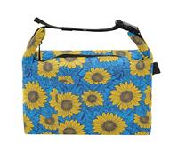 miaozhen Lunch Box for Girls Reusable Sunflower Yellow Teen Insulated Bags for College Gym