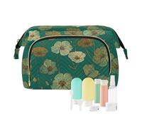 miaozhen Luxury Geranium Ash Ark Green Cosmetics Bag Portable Change Purse for Makeup Brushes bolsas para monedas de mujer