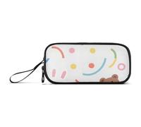 miaozhen Nylon Large Pencil Case Pencil Bag Cute Cartoon Animal Colorful Frog High Capacity Art Pencil Case School Stationery for Elementary Woman estuche para