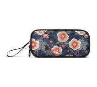 miaozhen Nylon Pencil Bag For Kids Ukiyoe Glitter Marshmallow Dark Blue Red Gold High Capacity Large Pencil Case Stationery for College Boys estuche para