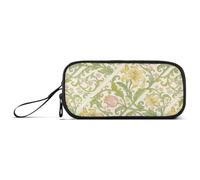 miaozhen Nylon School Pencil Bags Vintage Gold Lily William Morris Style