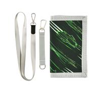 miaozhen Old Style Wolverine Scratch Neon Green mens slim wallet for birthday gift Trendy colorful mens slim wallet with lanyard carteras para hombres