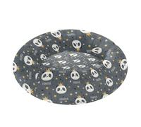 miaozhen Panda King Star Grey Pet Dog Bed Donut Cuddler fluffier Calming Bed for Medium Size Pets Supplies cama para perro pequeno 22'' x 17''