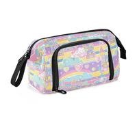 miaozhen Pen Case Large Capacity Large Pencil Bag Portable Cases With Pencil Holder for Adolescentes Preppy School Supplies Castle Princess Cartoon estuchera para lapices