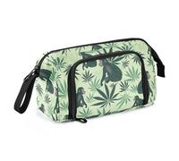 miaozhen Pencil Bag Large Capacity Pen Case Cosmetic Portable Pencil Bags With Zipper for Teens Kindergarten Baboon Japanese Style Green estuches para lapises