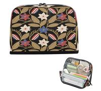 miaozhen Pencil Box Case Large Capacity Storage Bag Portable Desk Organizer for Teen Boys School Must Haves Independence Day Blue White Red estuches para el colegio