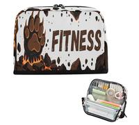 miaozhen Pencil Case Bag Large Capacity Pen Case Organizer With Compartment Stationery Pencil Case for Adults School Supply Volcanic Lava Foot Print Fire cartucheras para ninos