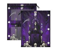 miaozhen Pencil case Binder pouching 3 Ringing 2 Pack justices Tarot Card Grim Reaper
