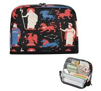 miaozhen Pencil Case Large Capacity Pen Case Organizer Slim Stationery Bag for College Student Travel Independence Day Blue White Red lapiceras estuche para ninos