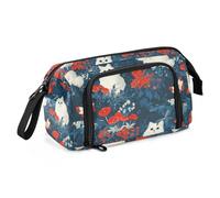 miaozhen Pencil Pen Case Large Capacity Zipper Pencil Case with Slot Pencil Case For Adults for Kids Cosmetics Chic Bohemian Cats A River cartuchera para lapices de nina