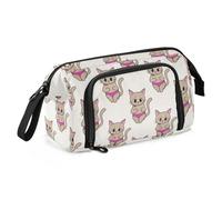 miaozhen pencil pouches Large Capacity Pencil Case School with Slot Pencil Cases For School for Nurse School Must Haves Cartoon Cute Khaki Cat cartuchera para lapices de nina