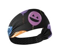 miaozhen Plush Balloon Colorful Helloween Moisture Wicking sweat absorbing headband Elastic sweat for Yoga Running Workouts Gym banda para el cabello