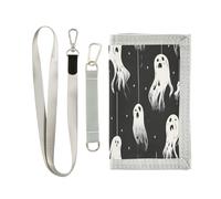 miaozhen Poltergeist Hanging Ghosts Hallween card holder wallet for men for womans Trendy lighweight card holder wallet men with lanyard carteras para hombre