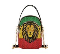 miaozhen Rasta Reggae Lion Flag Jamaica Lover trendy sling bags crossbody with multi pockets hand bag for fall mariconera para mujer