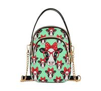 miaozhen Rustic Farm Mint Green Cow Girl trendy crossbody shoulder with multi pockets hand bags for mothers day bolso cruzado para mujer