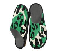 miaozhen Slippers Womens Emerald Animal Leopard Print Indoor Slippers For Women Slippers For Women Memory Foam House Slippers For Woman Cozy Women'S Slippers 11