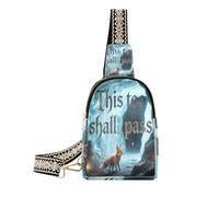 miaozhen This Too Shall Pass Animal Fox Colorful crossbody sling bags lightweight fanny packs for women for hiking, This Too Shall Pass Animal Fox Colorful, 1 Size