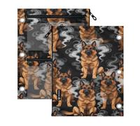 miaozhen Three Ringing Binder 2 pcs Man Dog Lover 11''x8.9''