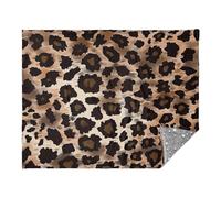 miaozhen Throw Blanket For Sofa Leopard Print Couch Blankets 50 x 70 Inch