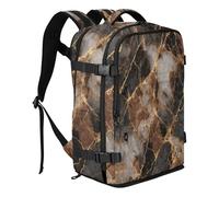 miaozhen Tool Bag Backpack Laptop Bag 15.6 Inch For Women Work 20L | Water-resistant Lightweight Mens Laptop Bag Brown Marble Gold Laptop Bag 16 Inch for Travel Business Casual or College