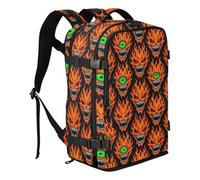 miaozhen Tool Bag Backpack Personal Item Travel Bag for school 20L | Water Resistant Lightweight Lap Top Bag Gothic Flaming Demon Skull Laptop Bag 15.6 Inch For Women Work bolso de viaje
