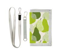 miaozhen Trifold Billfold Wallet Cartoon Green Pear Fruit
