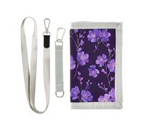 miaozhen Trifold Card Wallets for Men Azalea Blu Ray Purple Black