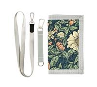 miaozhen United States Rose Beauty Summer Flowers trifold money clip wallet for womens Trendy lighweight wallets with money clip with lanyard billetera para hombre, United States rose beauty Summer