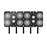 miaozhen wall Key Holder with Mail Organizer & 5 Self-Adhesive Hanging Galaxy Zodiac Sign Celestial Aesthetic wall Decor Hook for Hallway Doorway Living Room