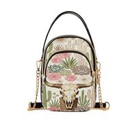 miaozhen Western Boho Chic buffalo Bull trendy crossbody shoulder bag with multi pockets hand bag for women for birthday gifts mariconera para mujer