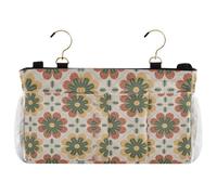 miaozhen Winter Mandala Flower Green Red Hanging Storage Bag Holder Beside Organizer Hanging Bag Organizer for Bedside Shelf and Bunk Bed Shelf organizador de mesa noche