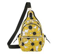 miaozhen Womens Cross Body Bags Black-eyed Susan Simple Line Art Valentines