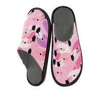 miaozhen Womens Slippers Cartoon Cute Flamingo Pink Indoor Outdoor Womens Slippers Womens House Shoes Memory Foam Women House Shoes Women Cozy Slippers 11