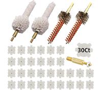Miaozhun .223cal/5.56mm .300 Blackout Chamber Tool Kit: Chamber Brush & Mop x2 Each, Star Pads x30