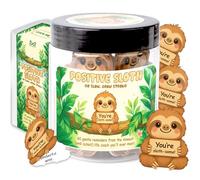 Miarita Positive Sloth Jar - 60 Affirmation Cards For Women, Girls - Mental Health & Stress Relief Support Gift, Sloth Gifts For Women, Coworker, Teen Girl Gifts Trendy Stuff