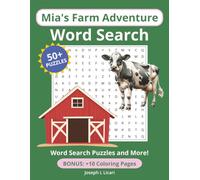 Mia's Farm Adventure Word Search Puzzles: Word Search Puzzles with Easy-to-Read Print About Farms, Animals, Tractors for Kids & Adults | 8.5x11 inches ... |10 bonus coloring pages (Mia's Mouses)