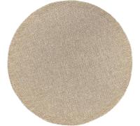 Mias Teppiche Soil - robust indoor and outdoor carpet in a natural jute look, weatherproof, suitable for patio and garden, approx. 120 cm Rund