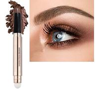 MiaSarah 2 in 1 Makeup Brush Sponge and Eyeshadow Pencil Brown Soft Shiny Long Lasting Waterproof Eyeshadow Highlighter