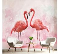 MIATCENRT 3D Photo Wallpaper Mural, Nature Animals Lion Flowers Silk Fabric Art Print Mixed Color Murals, Indoor Luxury Wall Painting 350x256cm (WxH) for Living Room TV Backdrop Room Decor