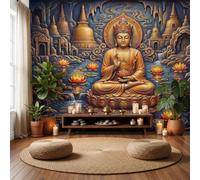 MIATCENRT 3D Wall Illusion East Zen Wallpaper Wall Mural