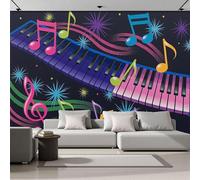 MIATCENRT 3D Wall Mural Sky Clouds Pattern Print Photo Wallpaper, Pastel Color Silk Fabric Mural Decoration Poster Picture, Design Abstract Art 300x210cm Murals for Living Room Kids Bedroom