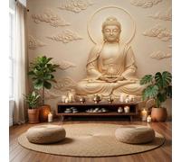 MIATCENRT East Embossed Mural Wallpaper for Living Room Bedroom Decor
